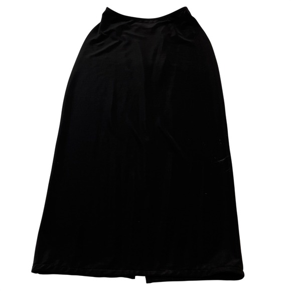 Dresses & Skirts - Also Know As Skirt Black Ribbed Jersey Knit Maxi Size M Capsule Minimalist Chic